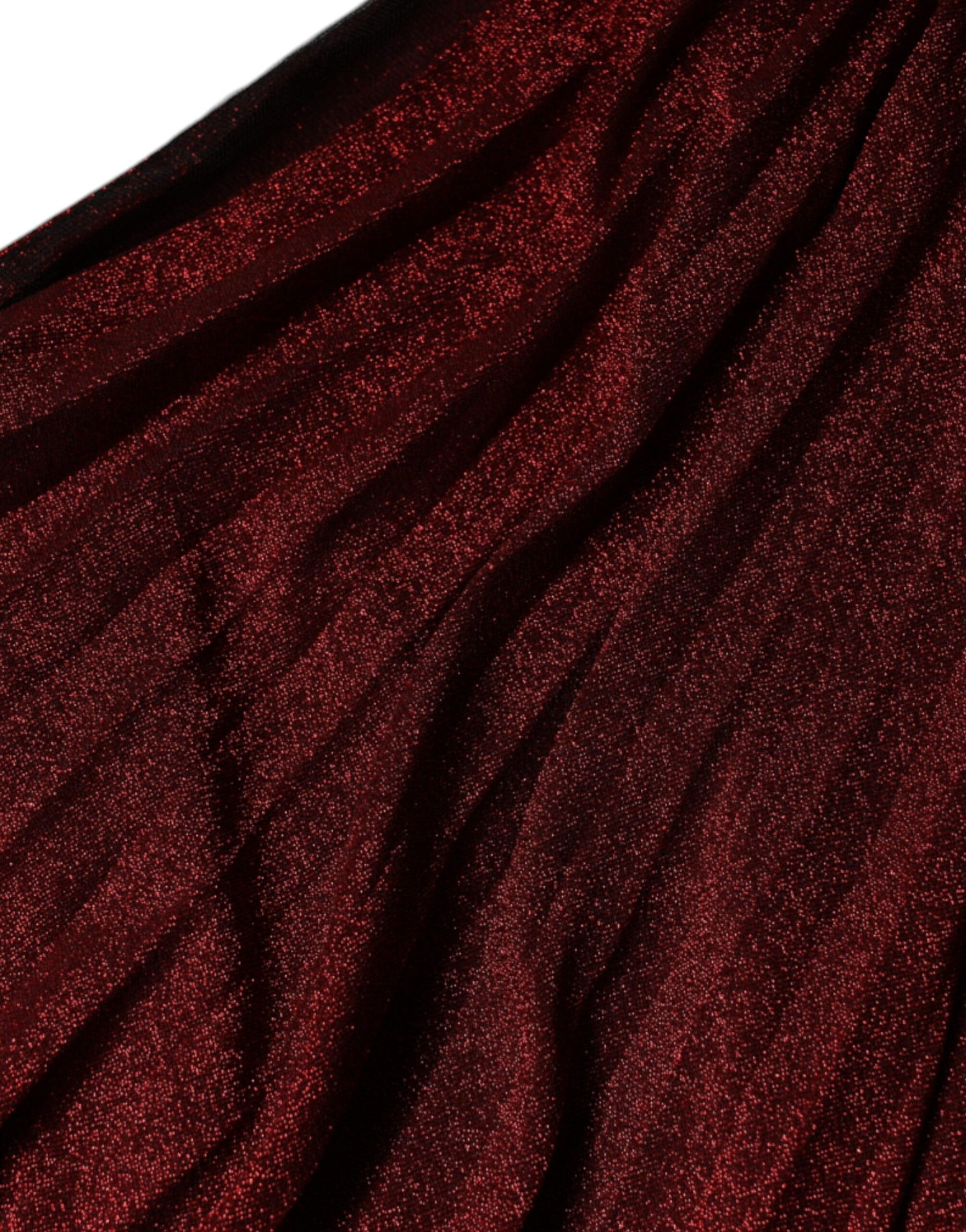 Dolce & Gabbana Red One Shoulder Pleated A-line Mini Dress | Regal Royce