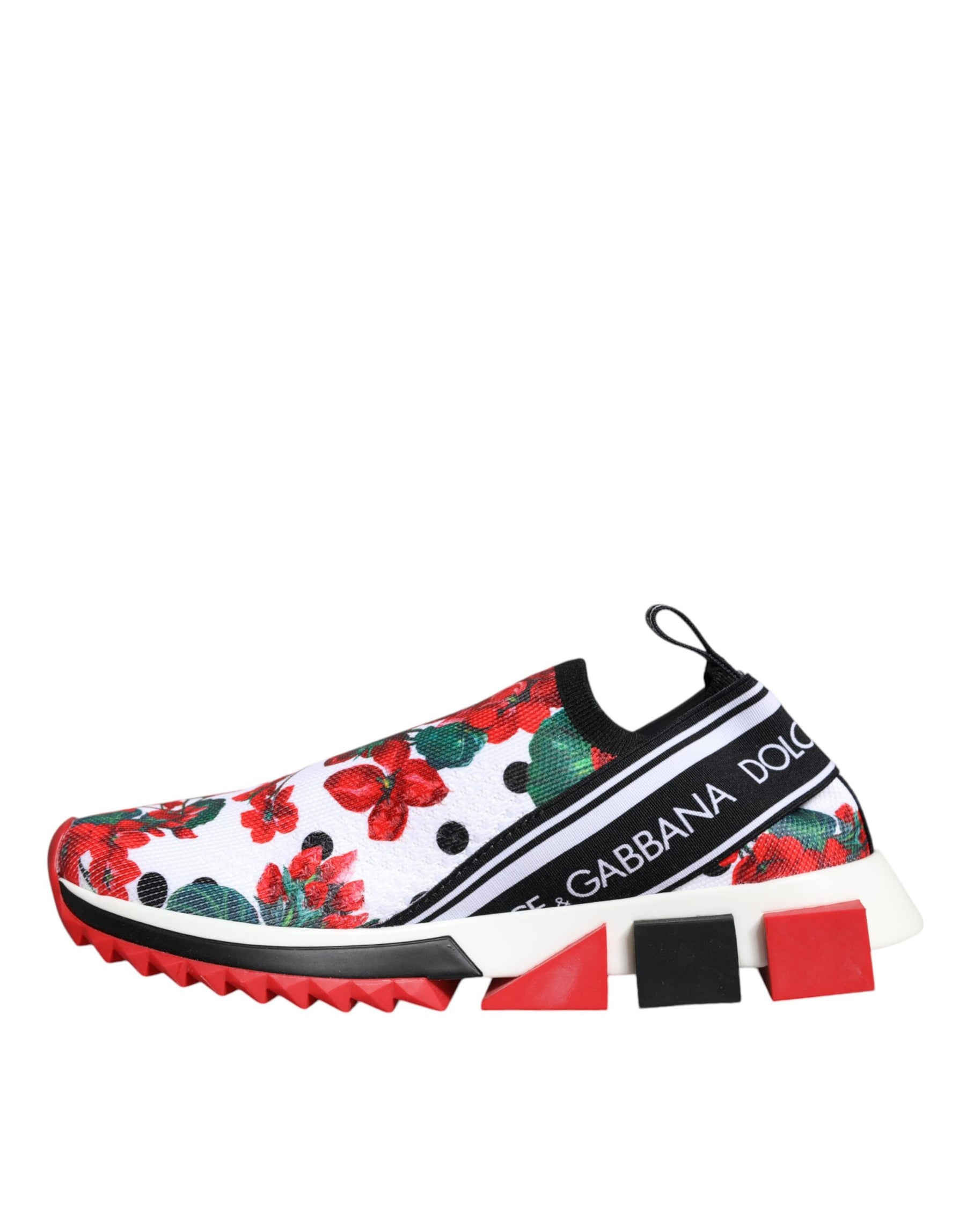 Dolce & Gabbana Multicolor Geranium Sorrento Sneakers Shoes | Regal Royce