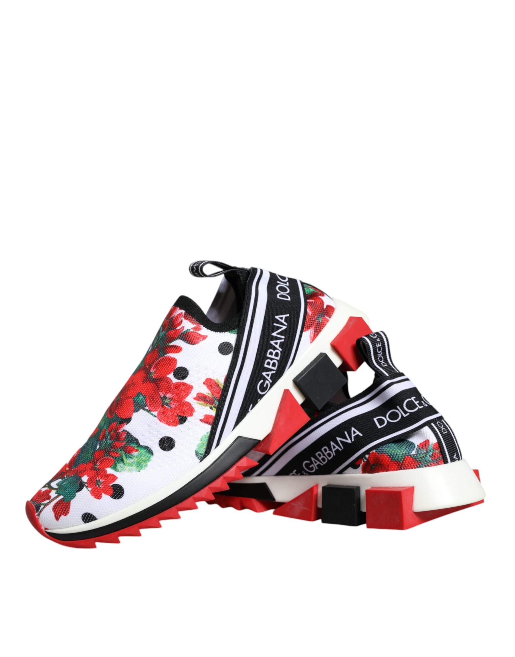 Dolce & Gabbana Multicolor Geranium Sorrento Sneakers Shoes | Regal Royce