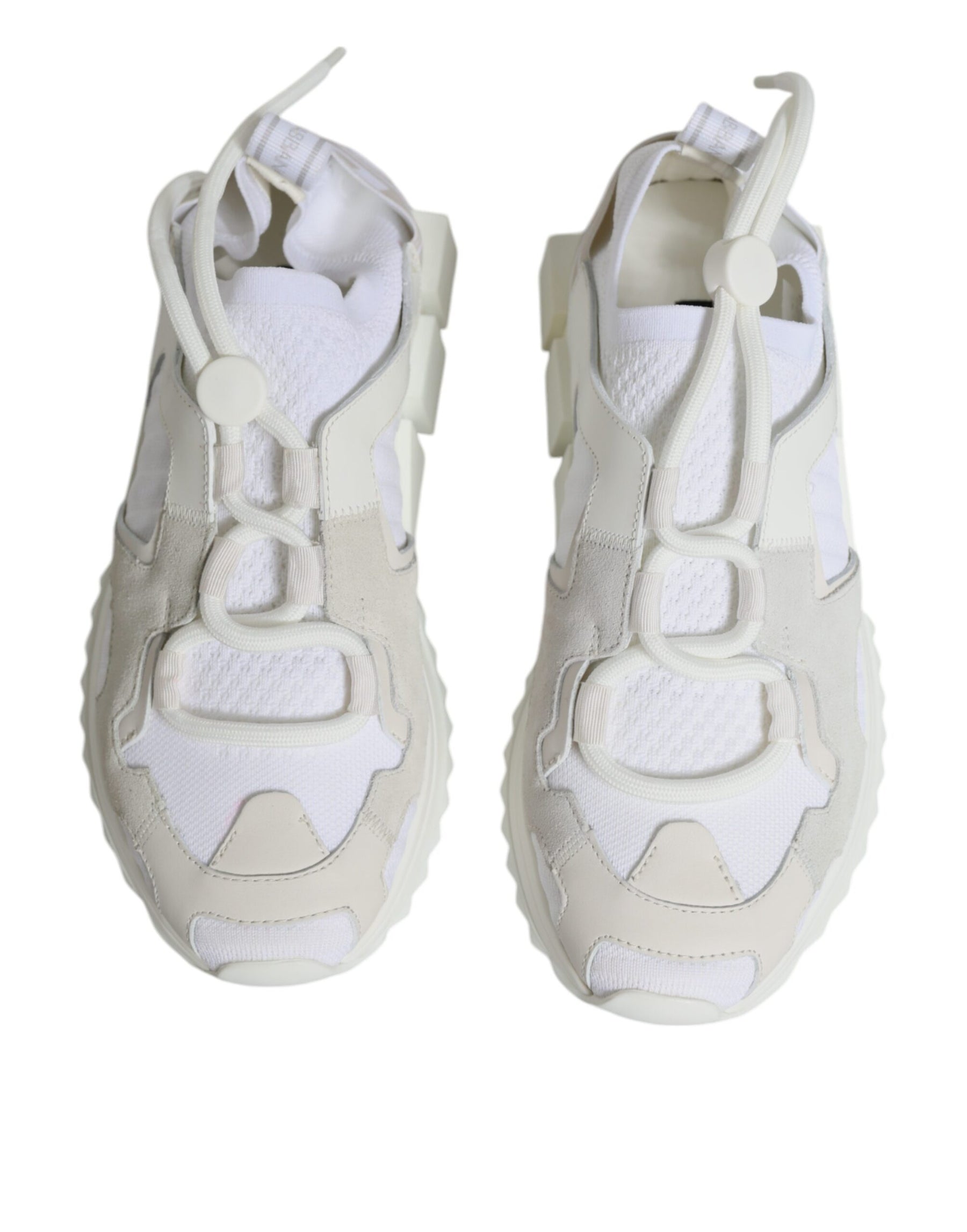 Dolce & Gabbana White Mesh Sorrento Trekking Sneakers Shoes | Regal Royce