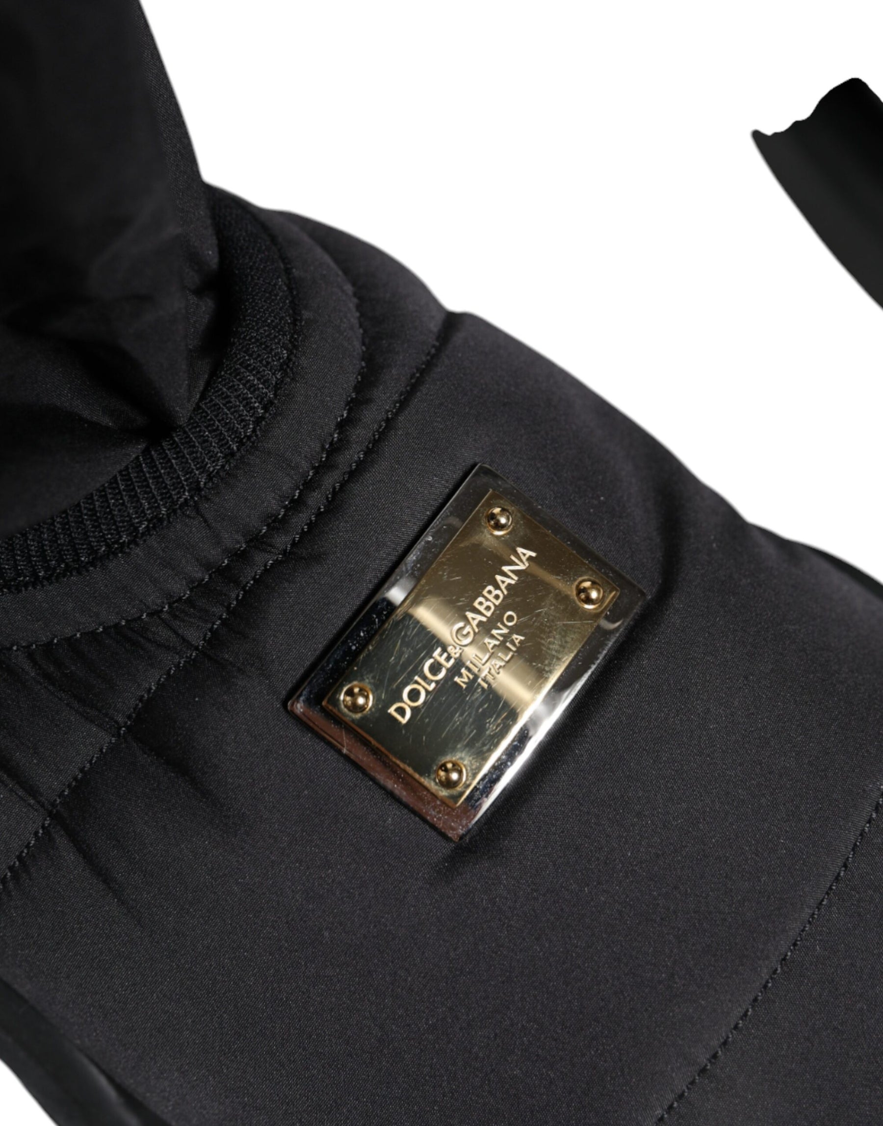 Dolce & Gabbana Black Slip On Wave Socks Sneakers Shoes | Regal Royce