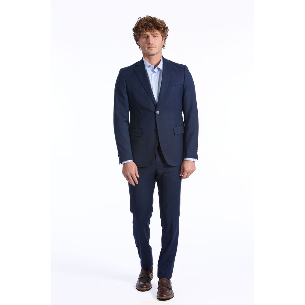 Baldinini Trend Blue Wool Suit | Regal Royce