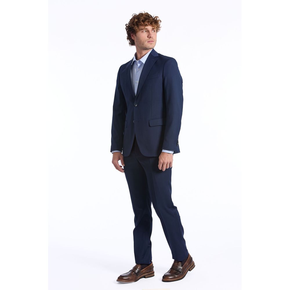 Baldinini Trend Blue Wool Suit | Regal Royce
