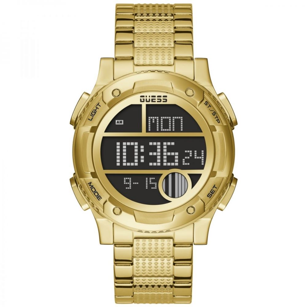 Guess Gold Stainless Steel Digital Watch | Regal Royce