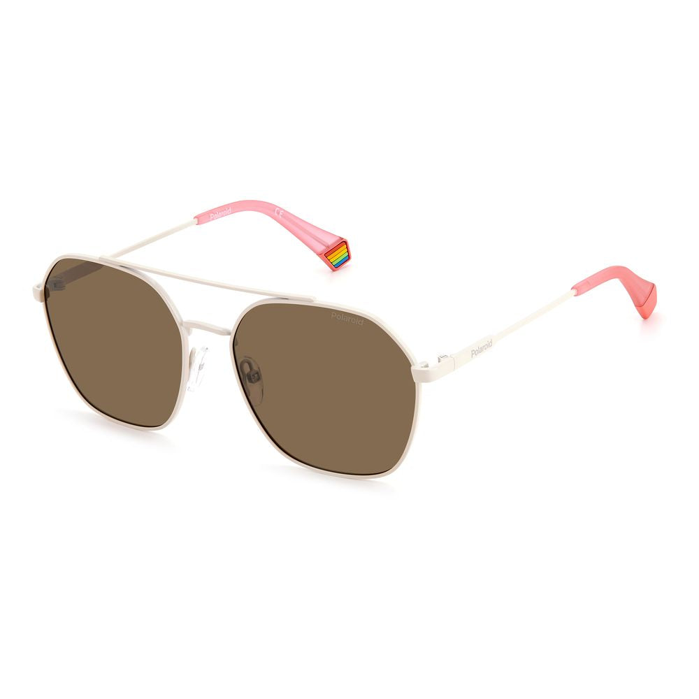 Polaroid Beige Stainless Steel Sunglasses | Regal Royce