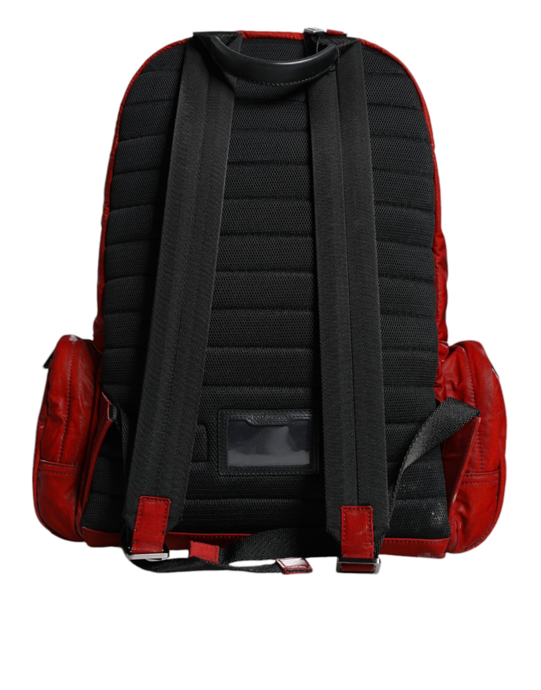 Dolce & Gabbana Red Patent Leather Logo Plaque Backpack Bag | Regal Royce