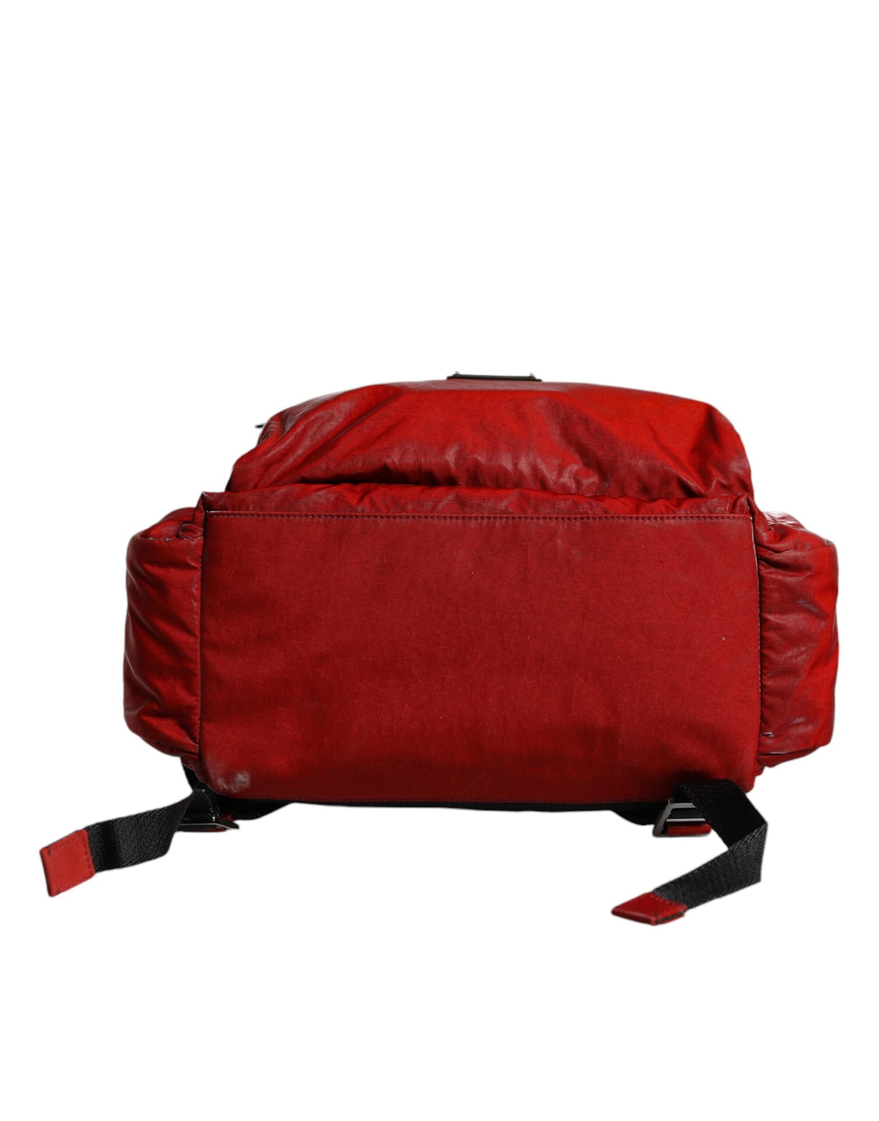 Dolce & Gabbana Red Patent Leather Logo Plaque Backpack Bag | Regal Royce