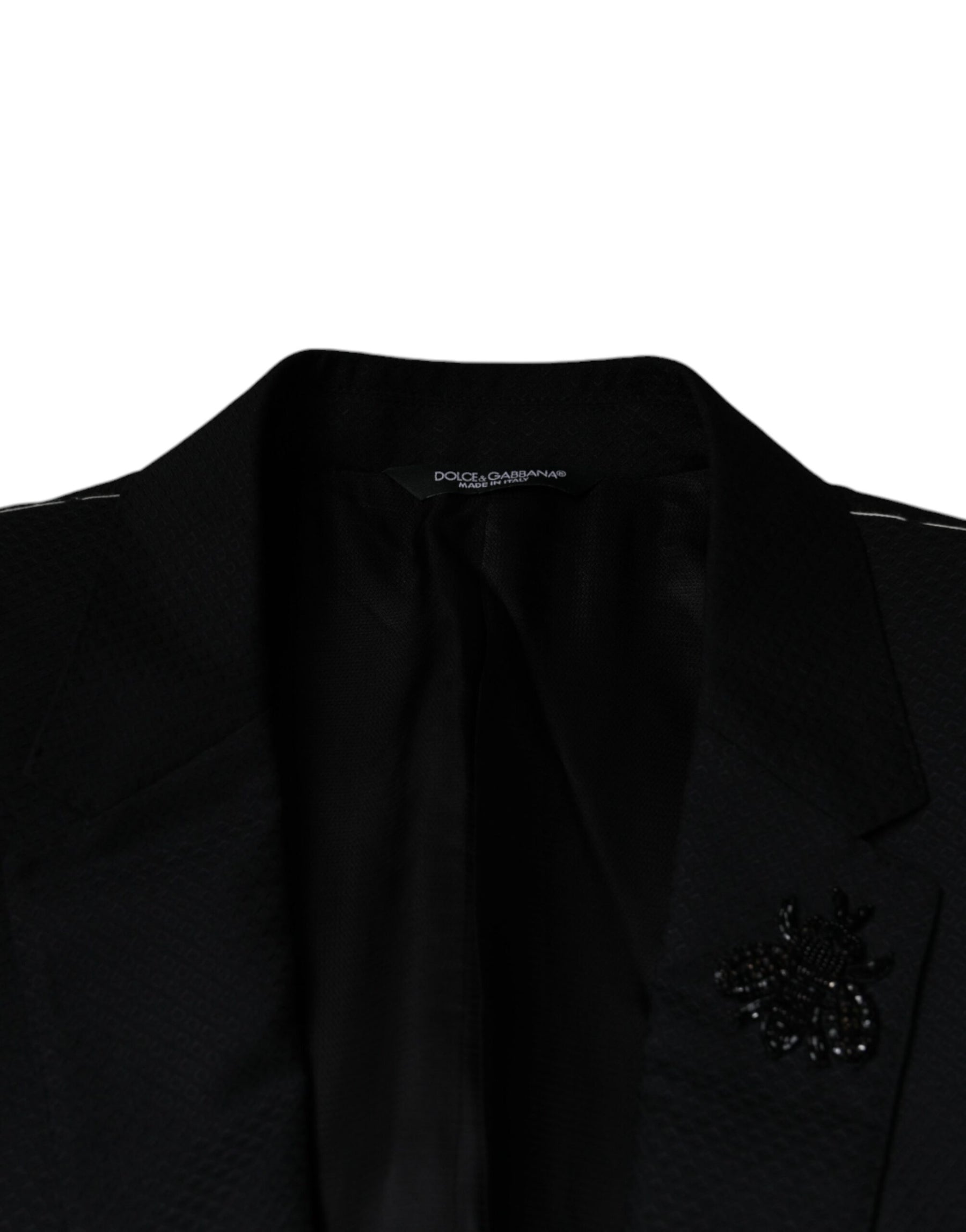 Dolce & Gabbana Black MARTINI Bee Single Breasted Blazer | Regal Royce