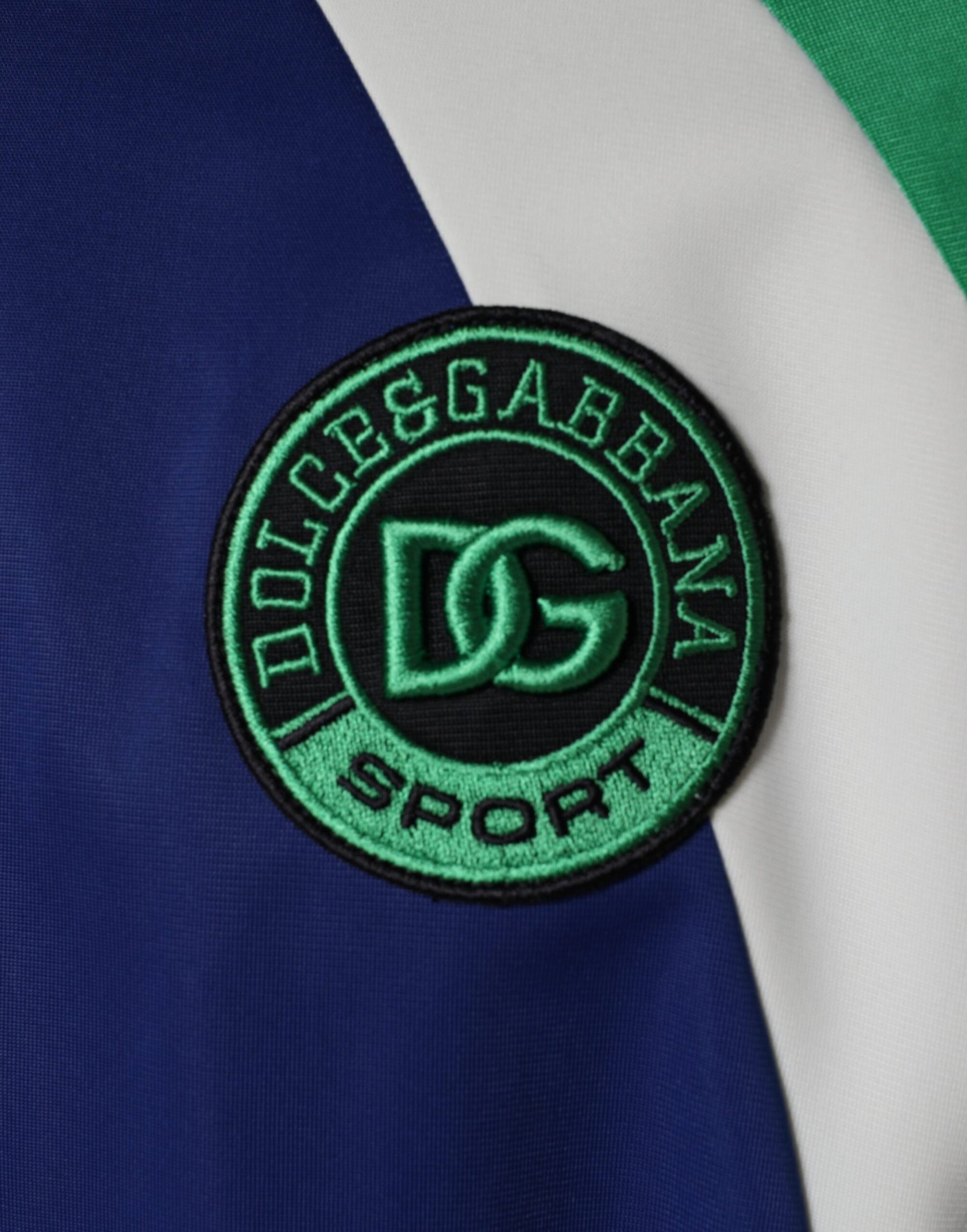 Dolce & Gabbana Multicolor Polyester Full Zip Bomber Jacket | Regal Royce