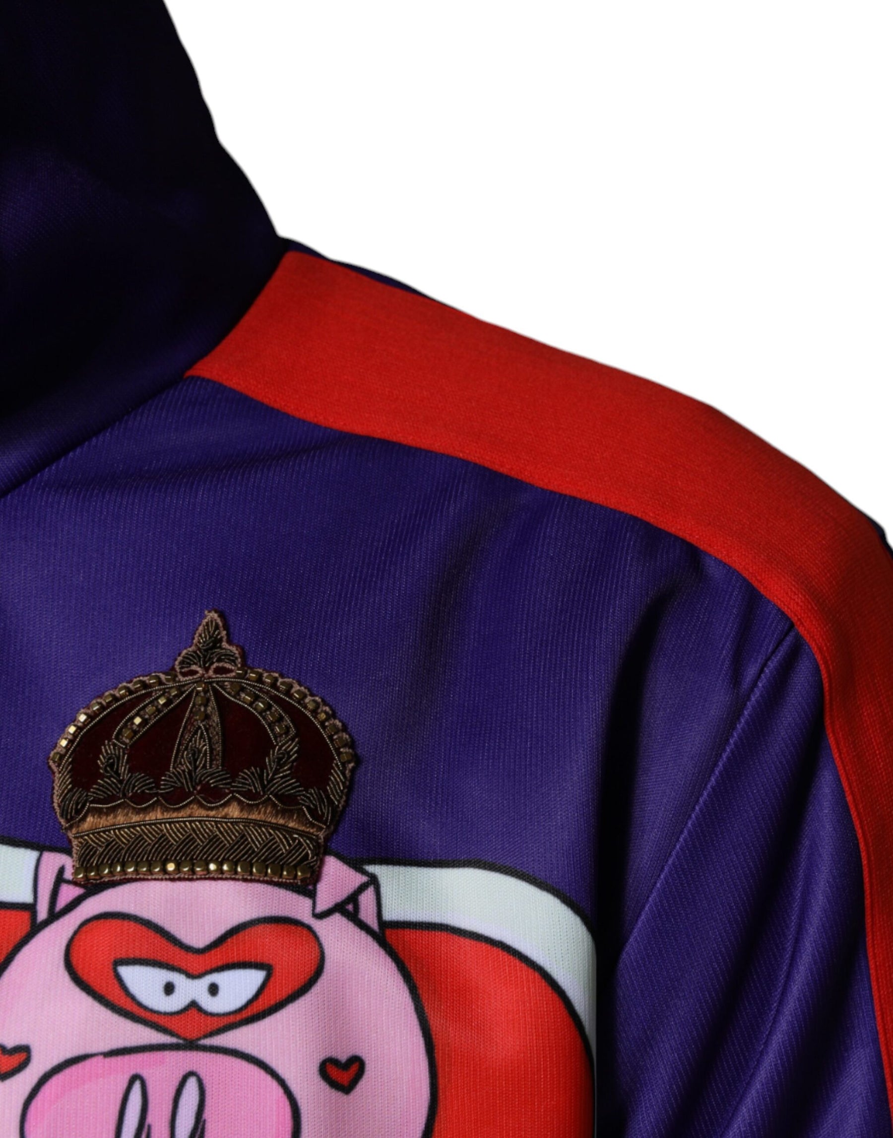 Dolce & Gabbana Purple YEAR OF THE PIG Full Zip Bomber Jacket | Regal Royce