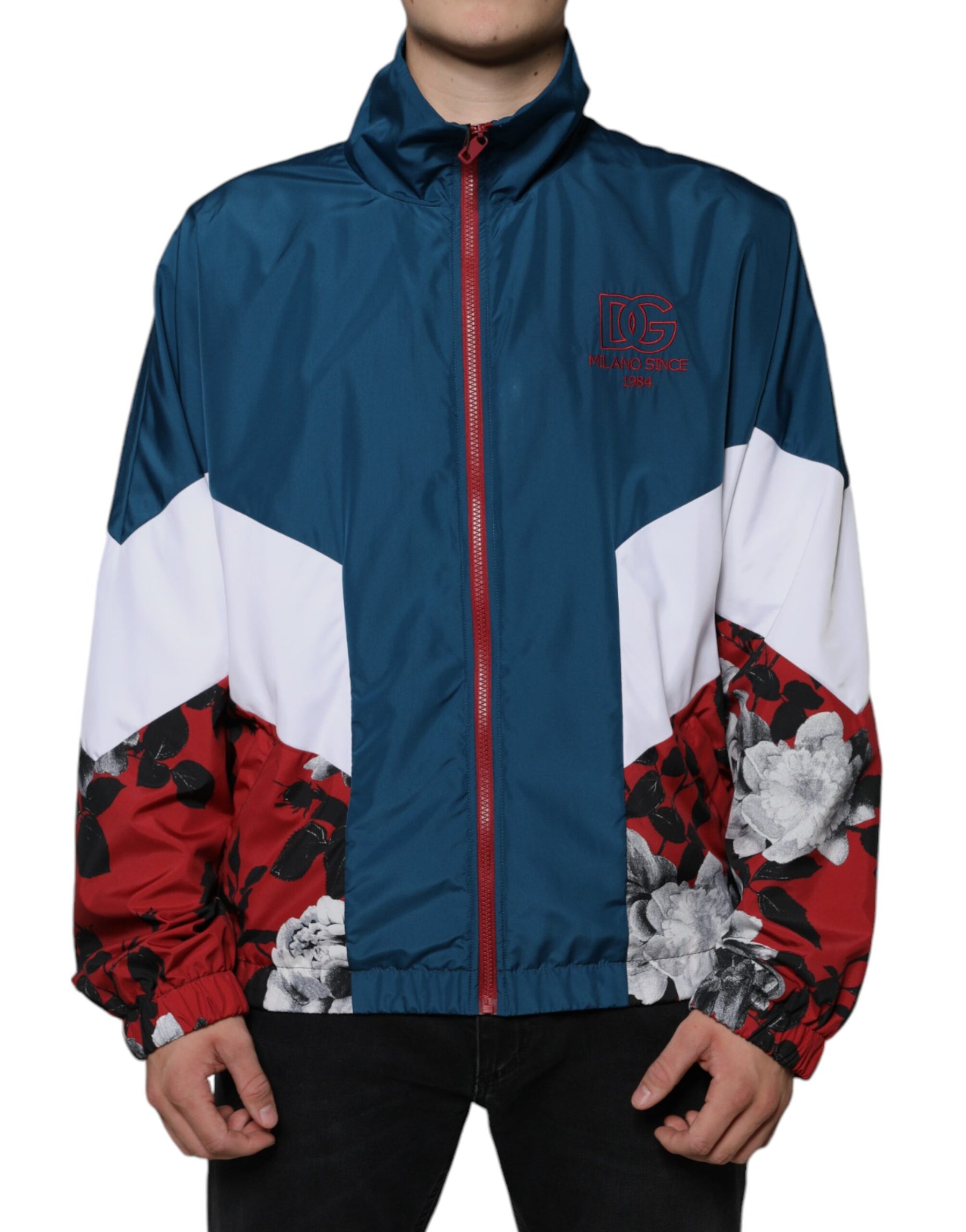 Dolce & Gabbana Multicolor Polyester Full Zip Jacket | Regal Royce