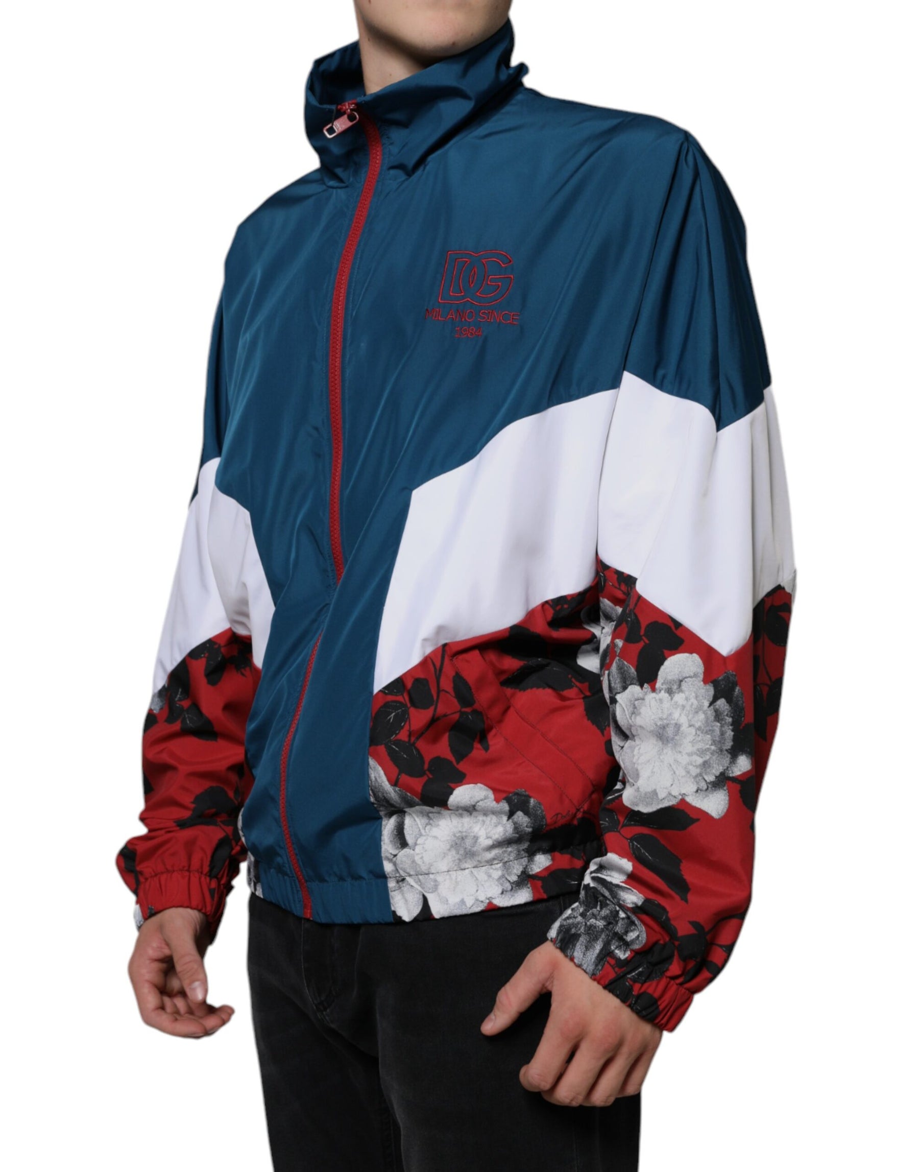 Dolce & Gabbana Multicolor Polyester Full Zip Jacket | Regal Royce
