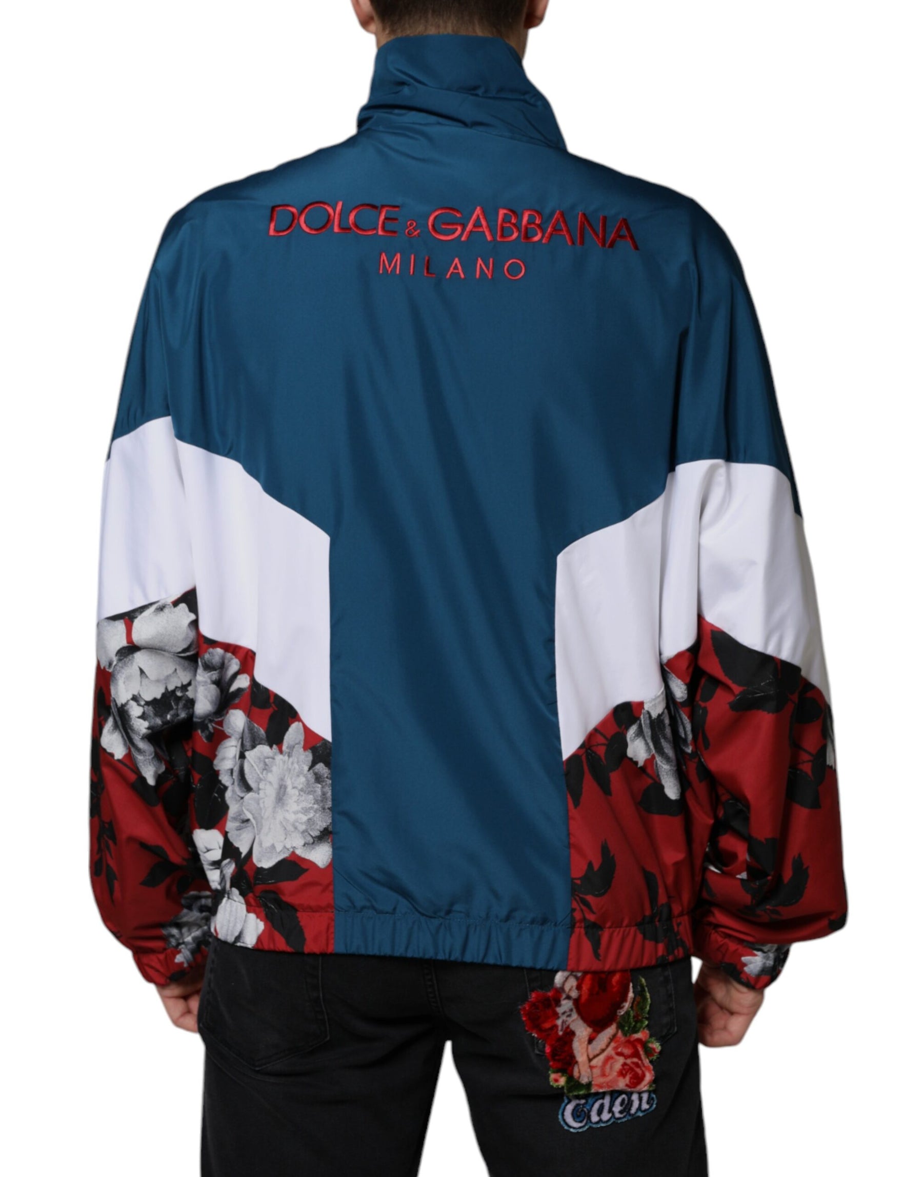 Dolce & Gabbana Multicolor Polyester Full Zip Jacket | Regal Royce