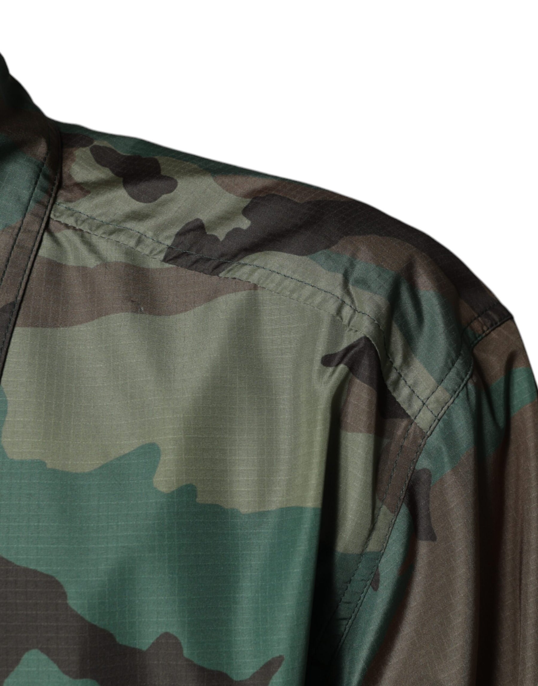 Dolce & Gabbana Multicolor Camouflage Button Down Shirt | Regal Royce