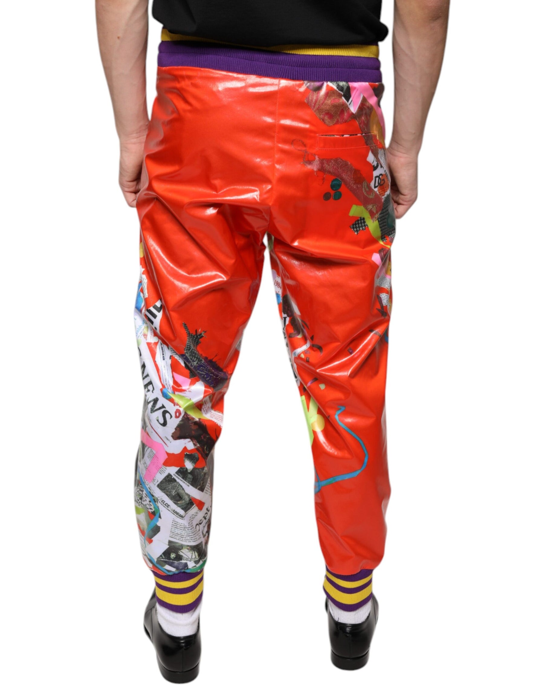 Dolce & Gabbana Multicolor Printed Jogger Sweatpants Pants | Regal Royce