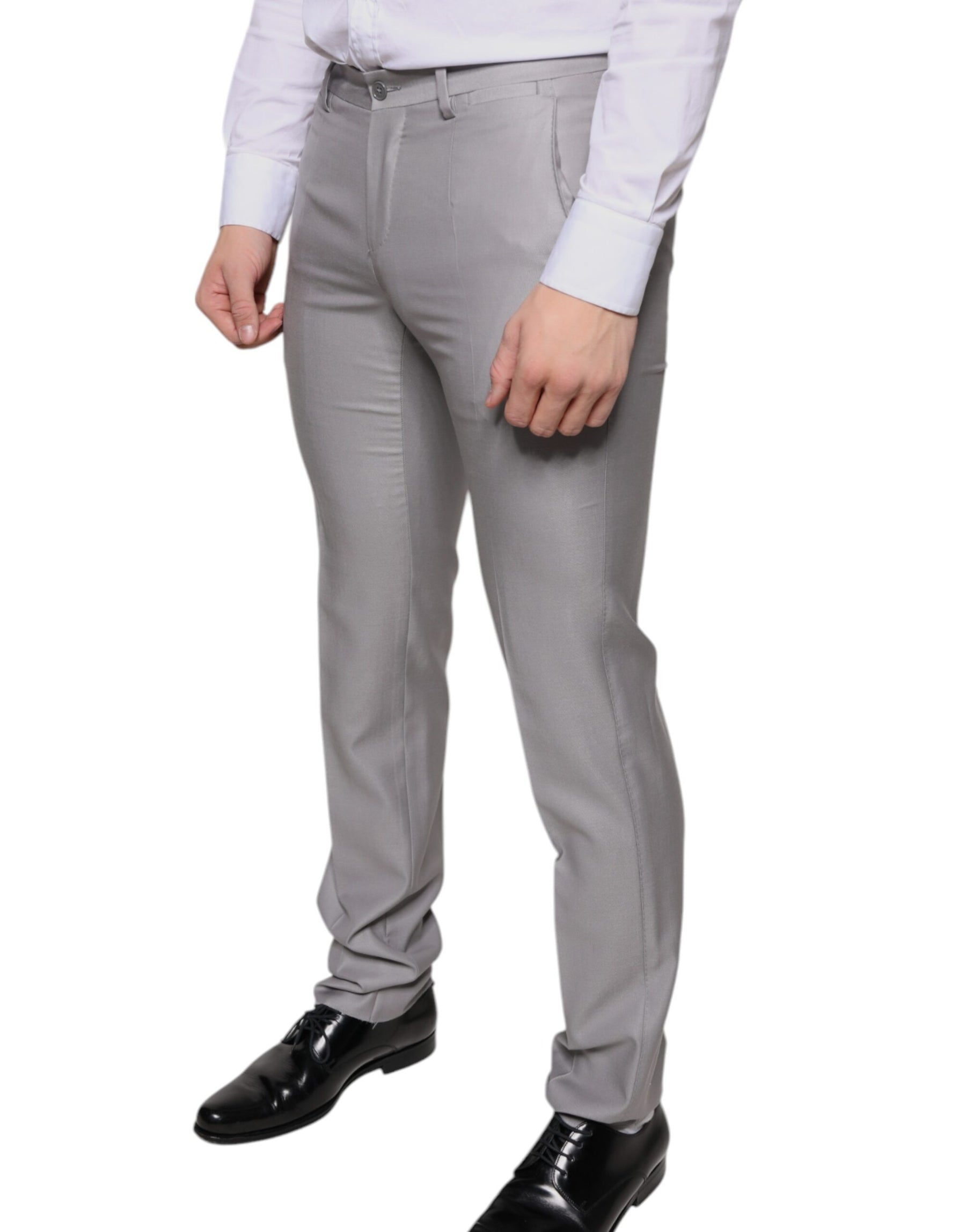 Dolce & Gabbana Light Gray Wool Dress Pants | Regal Royce