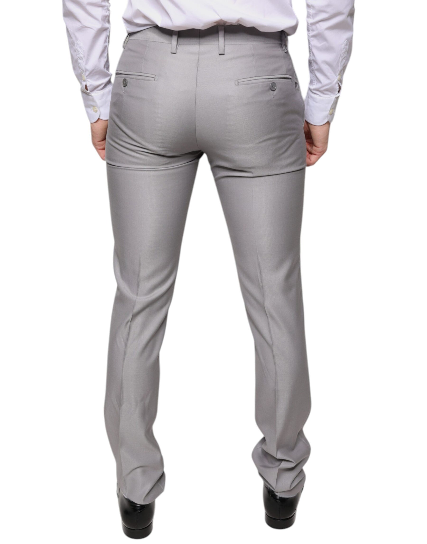 Dolce & Gabbana Light Gray Wool Dress Pants | Regal Royce