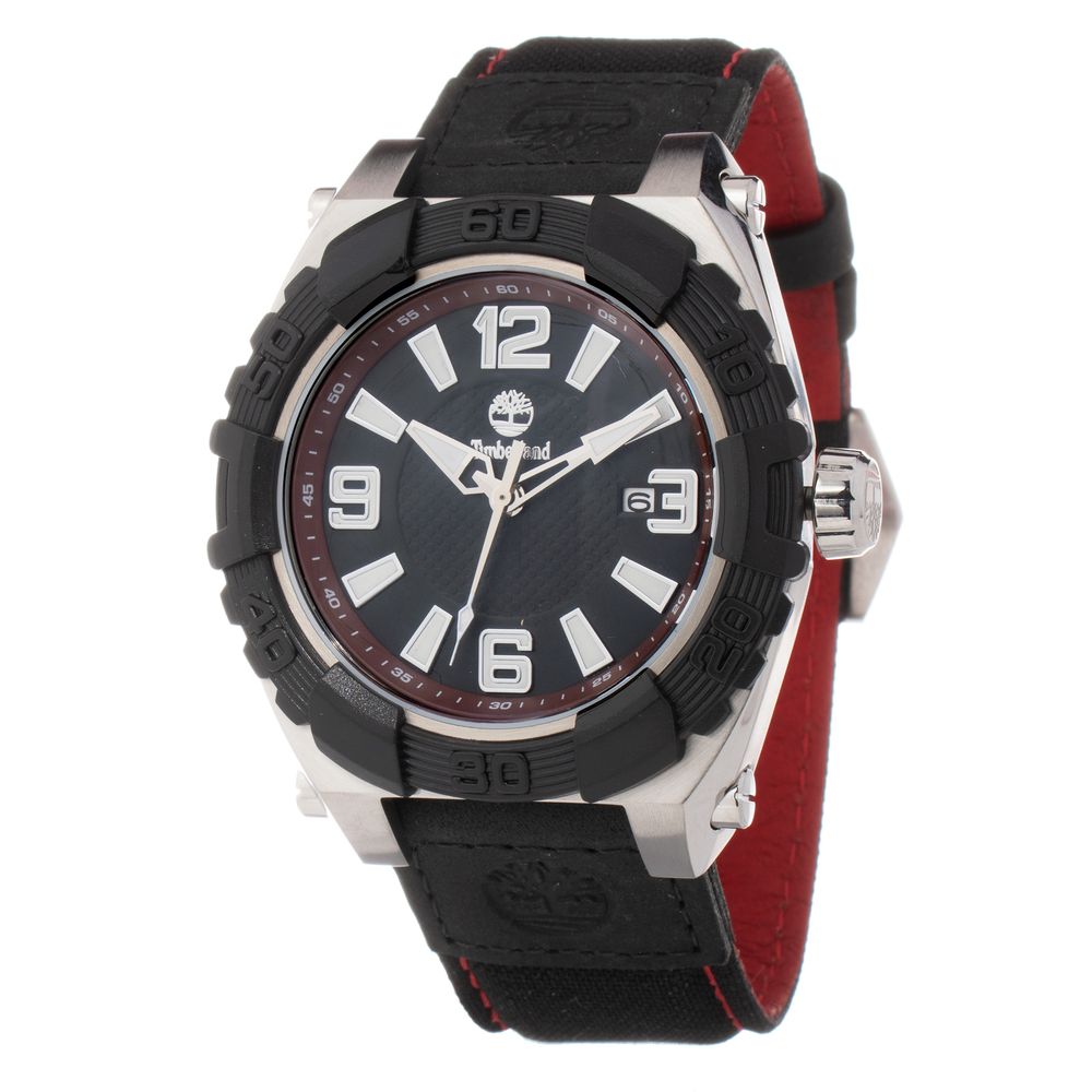 Timberland Black Leather Sport Watch | Regal Royce