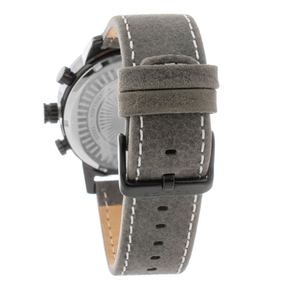 Police Gray Leather Dress Watch | Regal Royce