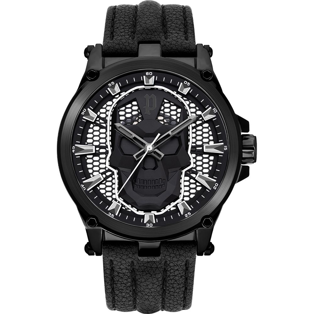 Police Black Leather Dress Watch | Regal Royce
