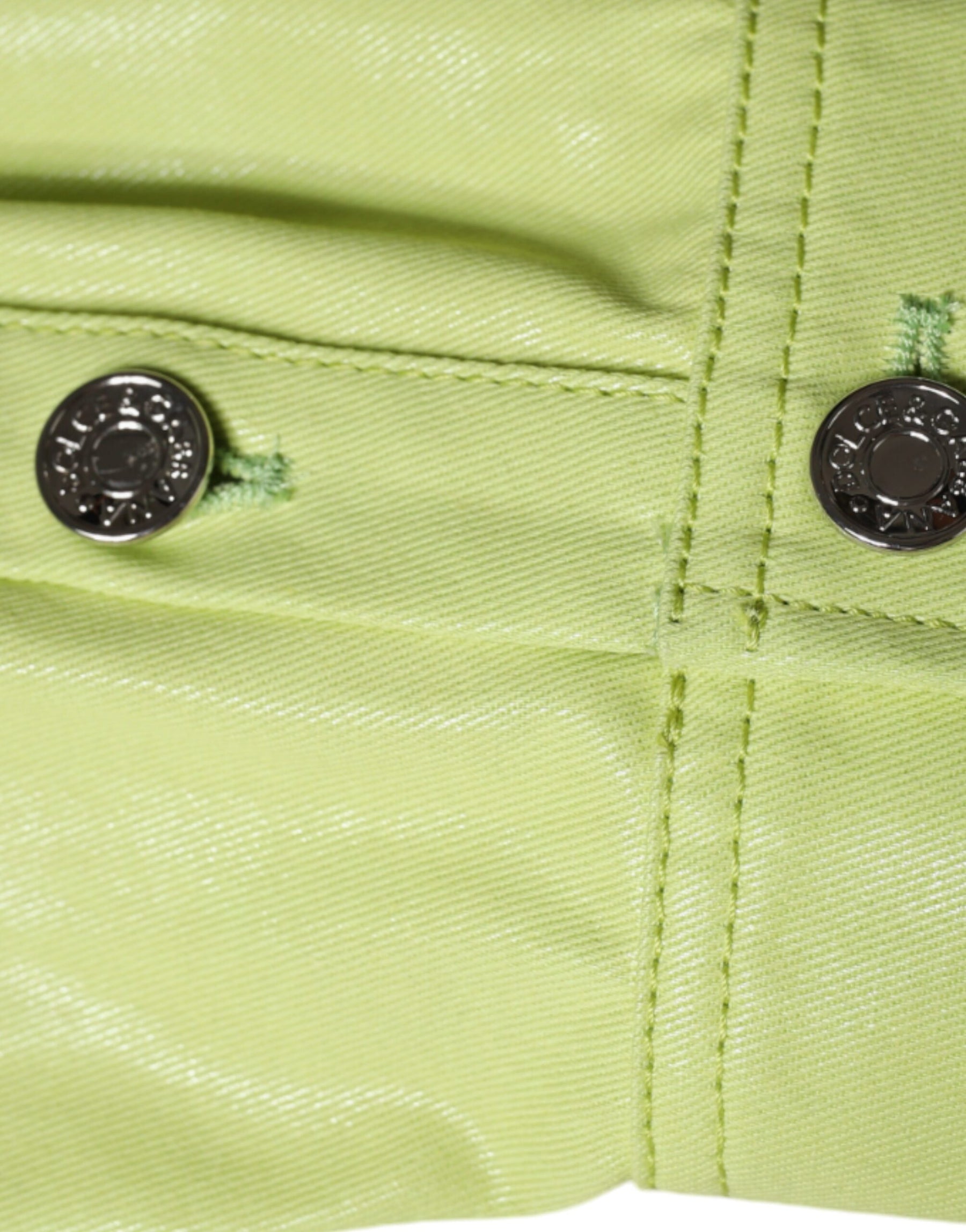 Dolce & Gabbana Green Cotton Collared Men Button Down Shirt | Regal Royce