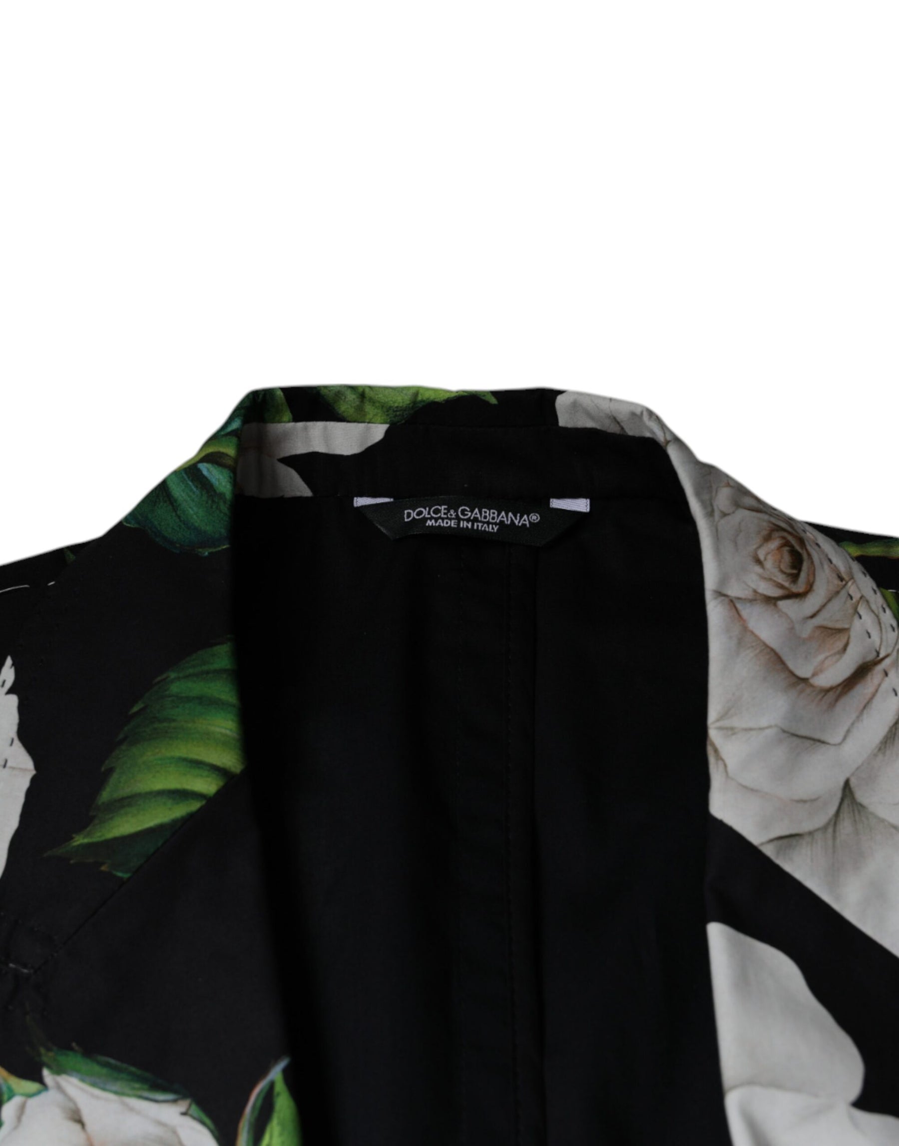 Dolce & Gabbana Black Rose Cotton Men Formal 2 Piece Suit | Regal Royce