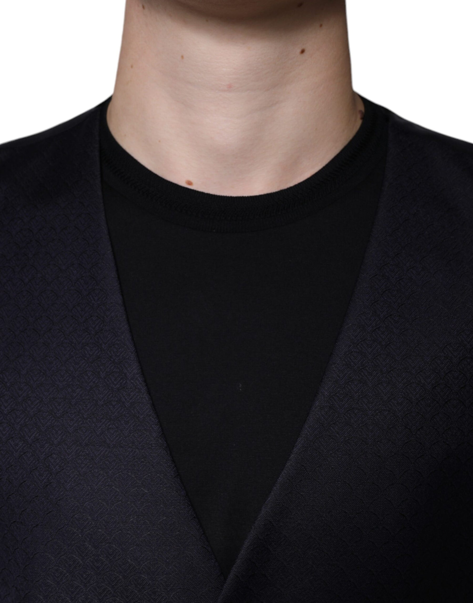Dolce & Gabbana Black Wool Waistcoat Dress Formal Vest | Regal Royce
