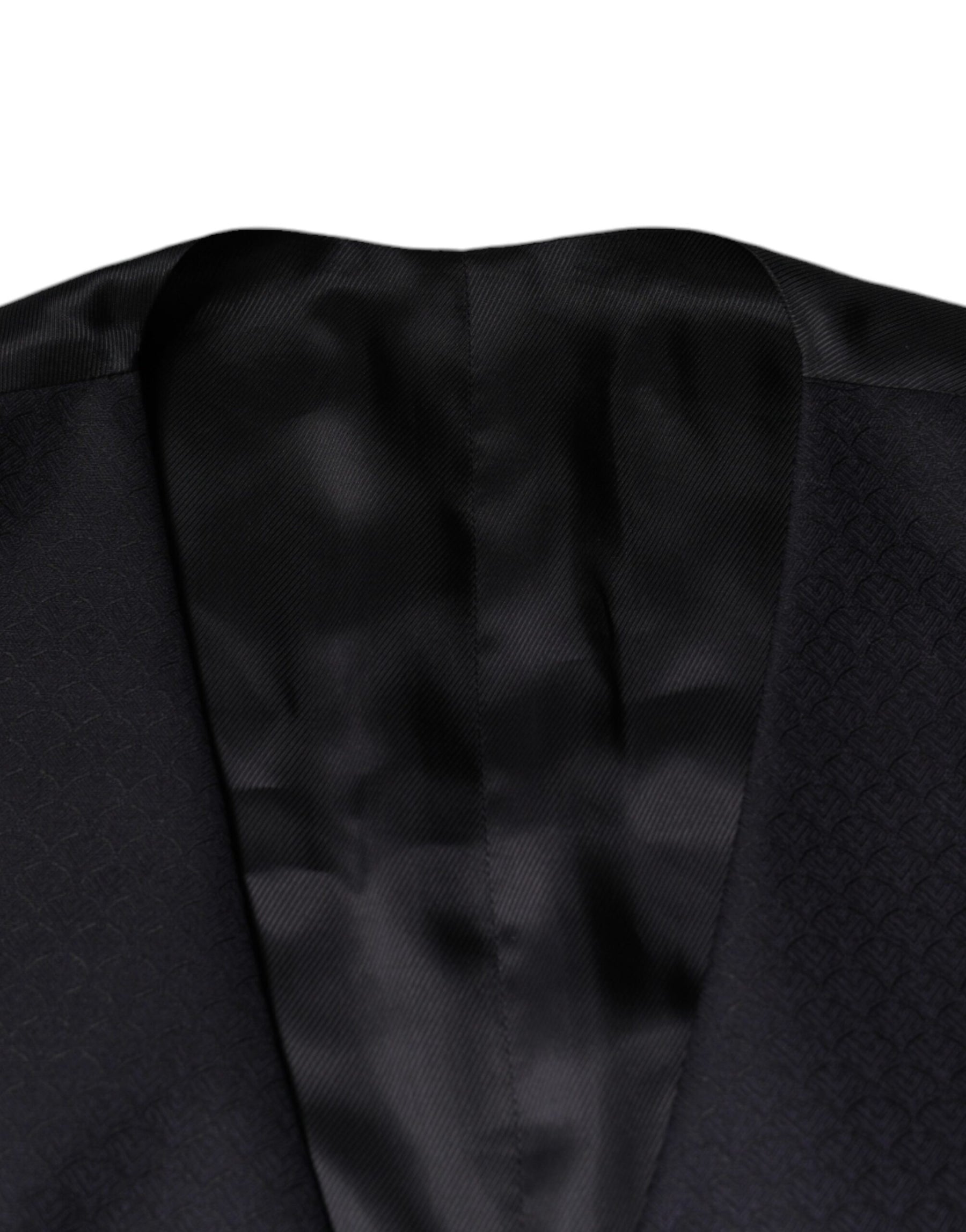 Dolce & Gabbana Black Wool Waistcoat Dress Formal Vest | Regal Royce
