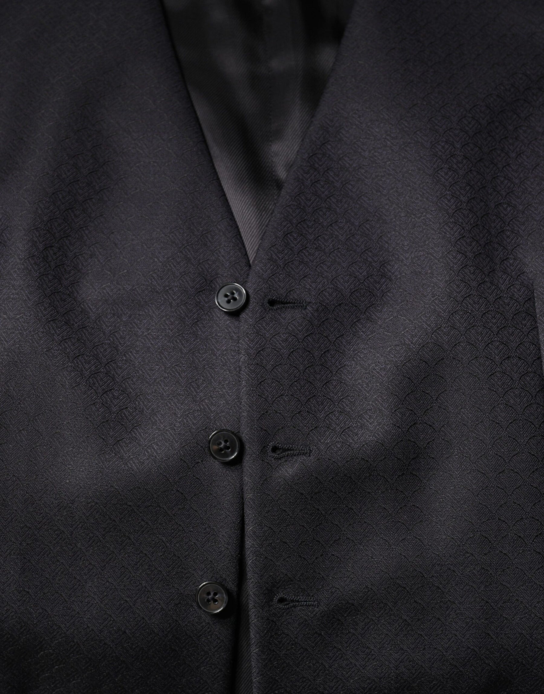 Dolce & Gabbana Black Wool Waistcoat Dress Formal Vest | Regal Royce