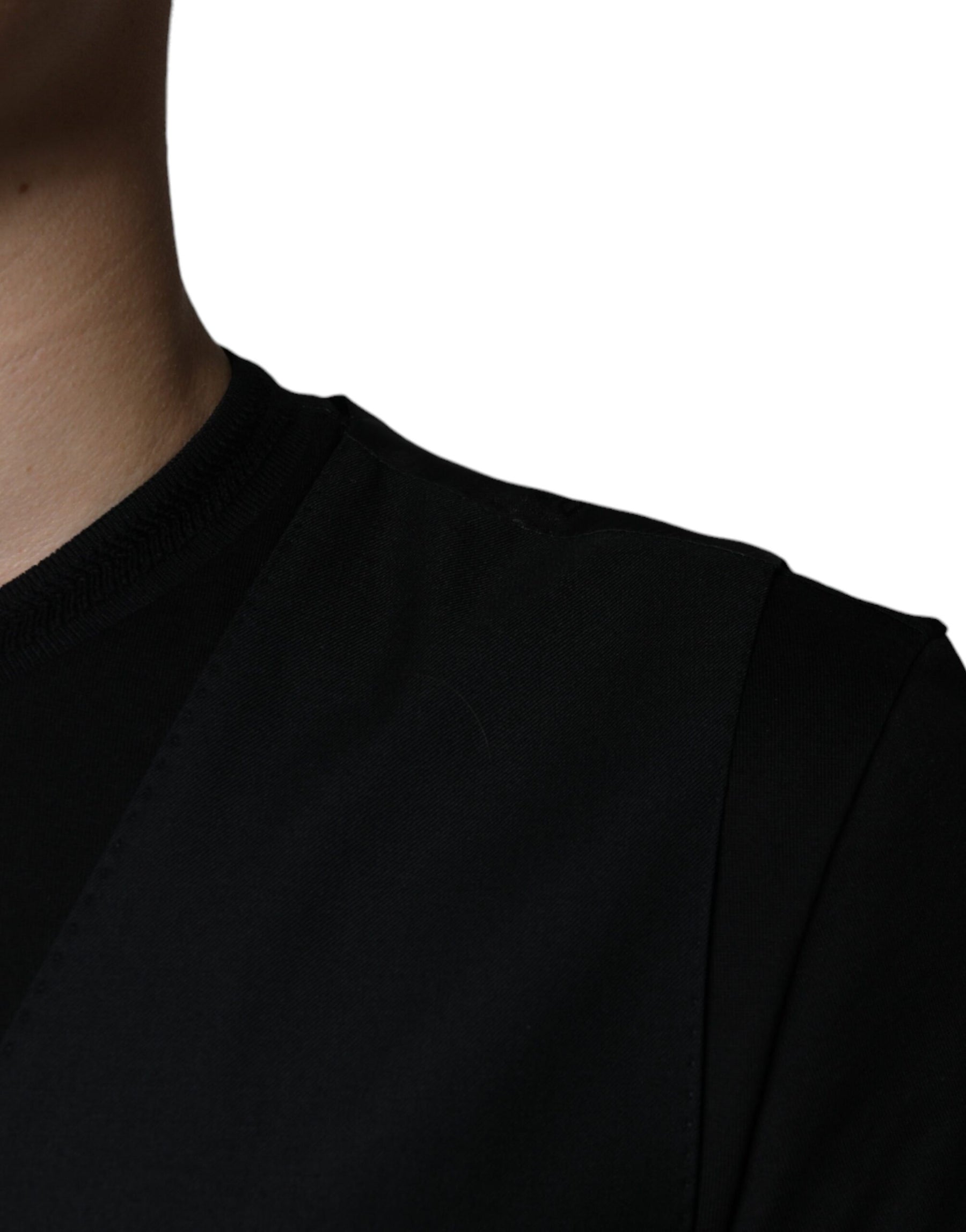 Dolce & Gabbana Black Wool Waistcoat Dress Formal Vest | Regal Royce