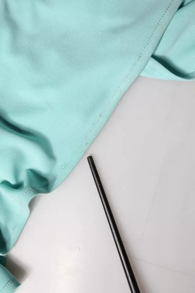 Christian Pellizzari Light Blue Jersey Long Drape One Shoulder Dress | Regal Royce