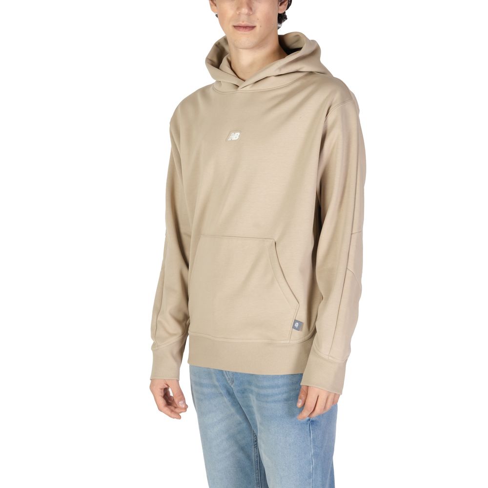 New Balance Beige Recycled Polyester Hoodie | Regal Royce