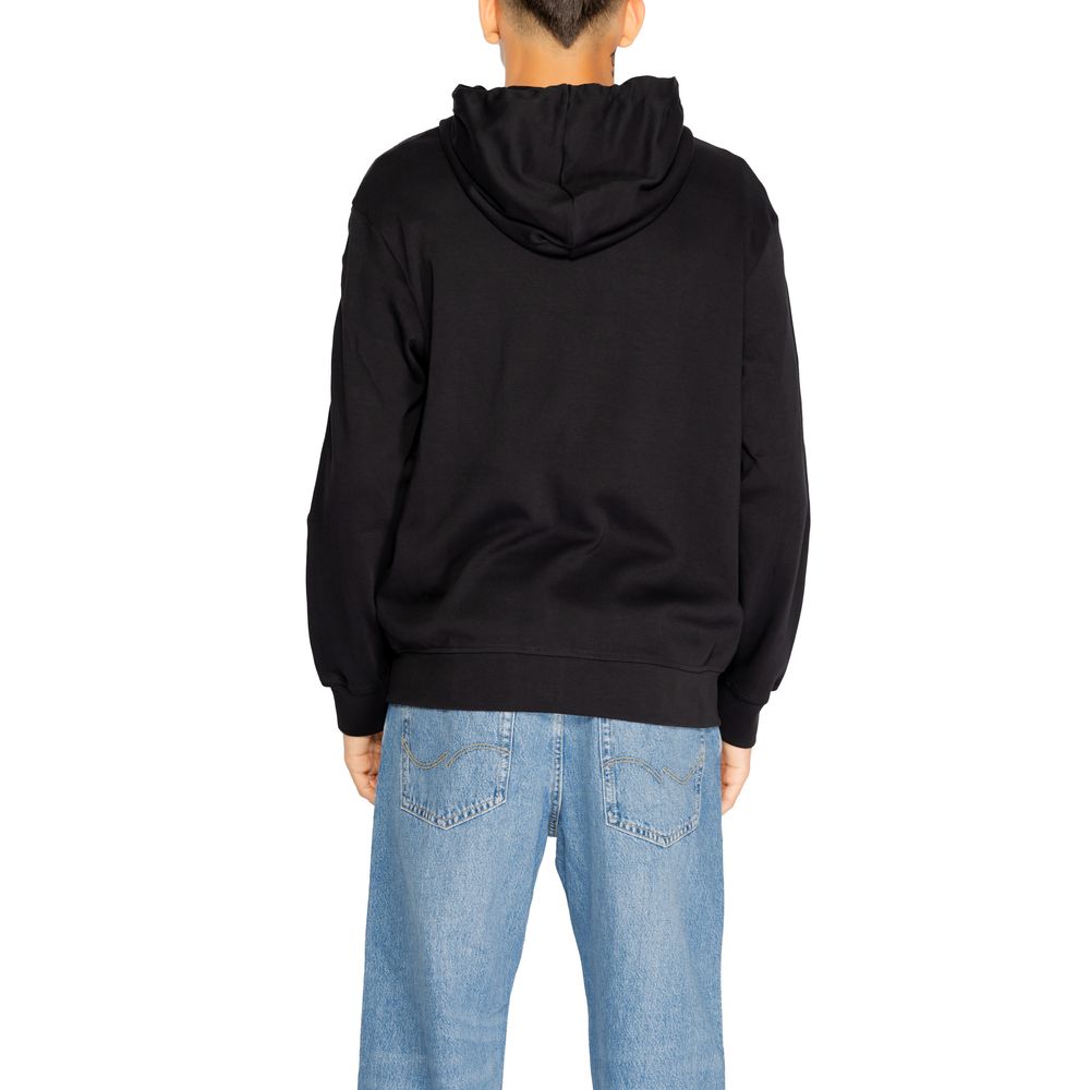 Armani Exchange Black Cotton Hoodie | Regal Royce