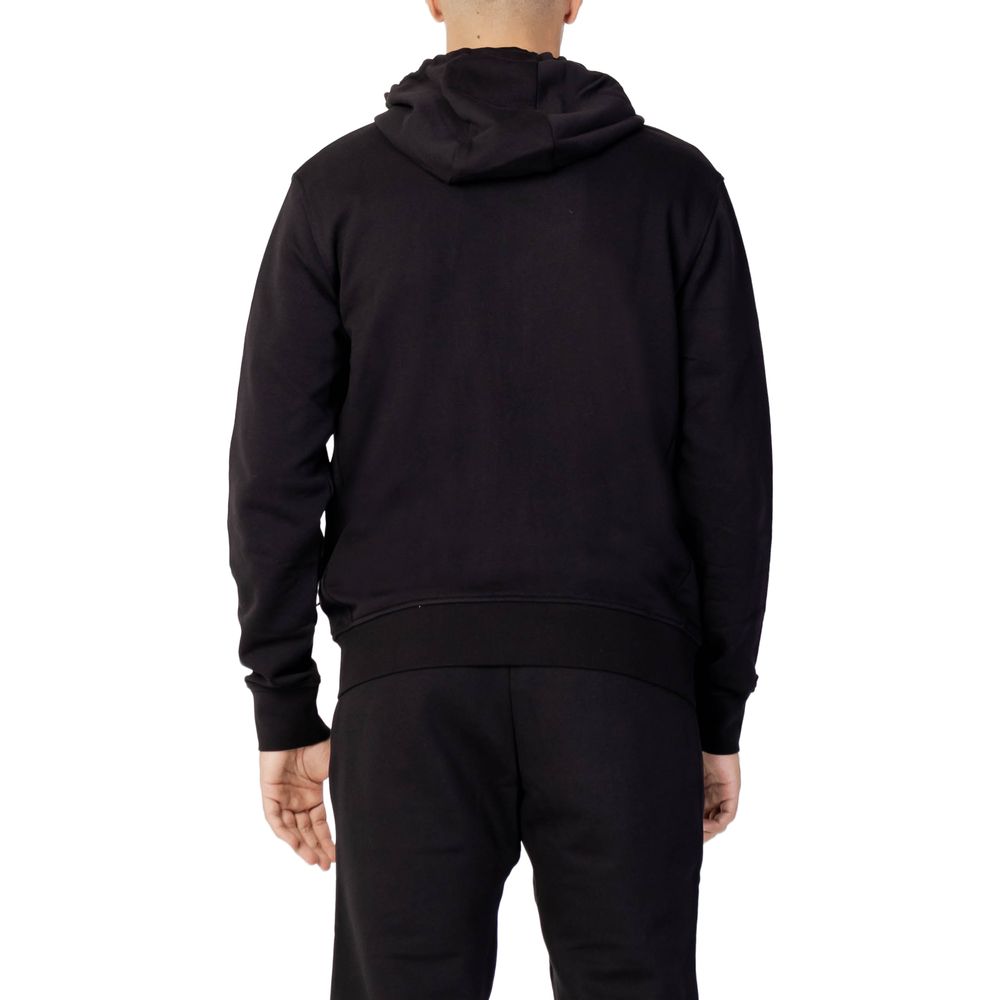 Armani Exchange Black Cotton Hoodie | Regal Royce