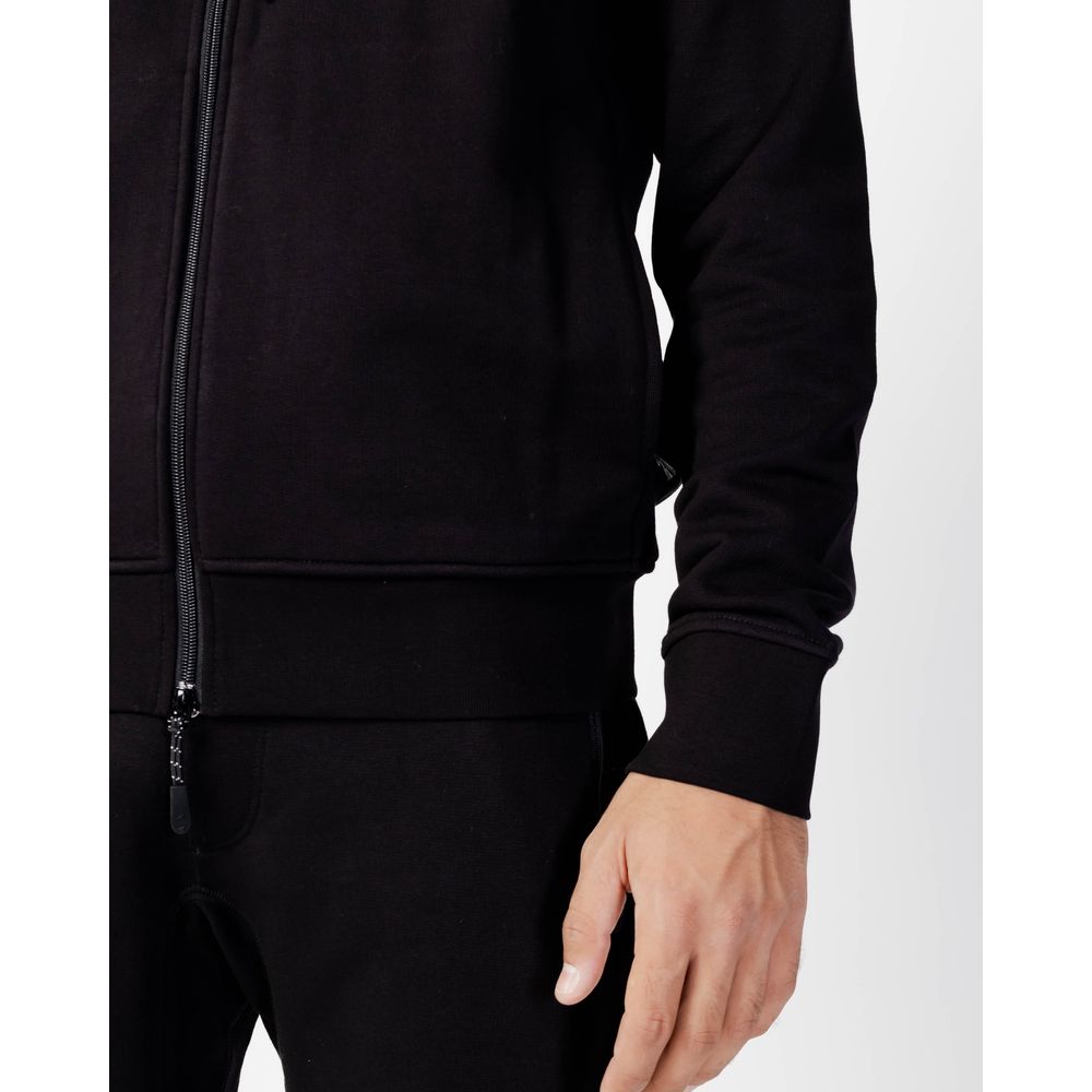 Armani Exchange Black Cotton Hoodie | Regal Royce