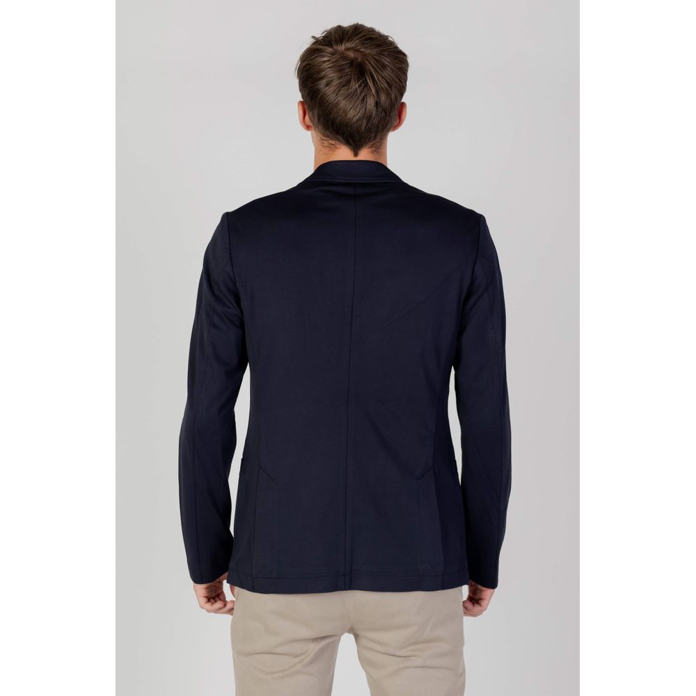 Armani Exchange Blue Viscose Blazer | Regal Royce