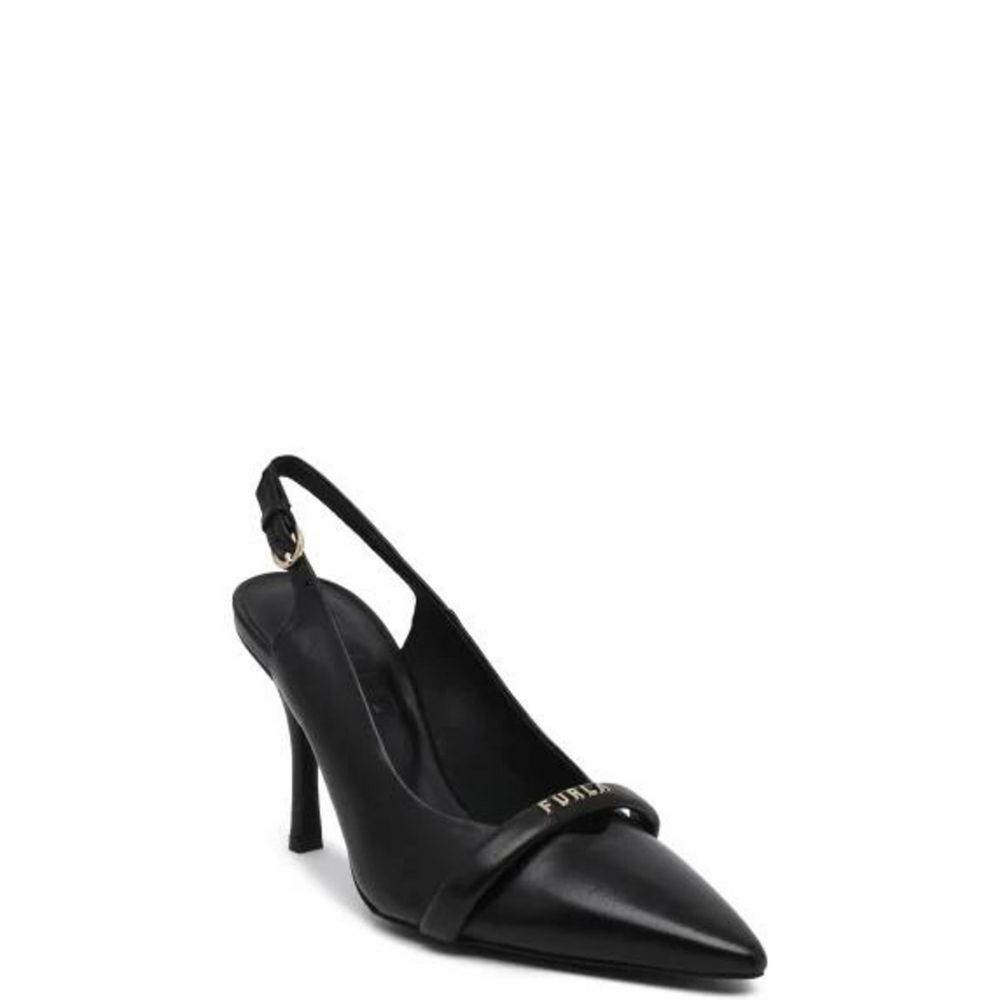 Furla Black Leather Pumps | Regal Royce