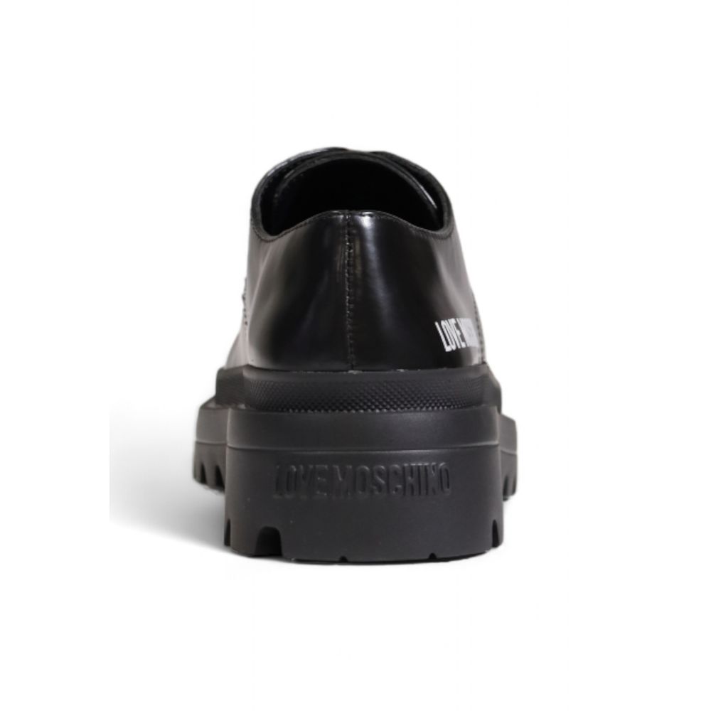 Love Moschino Black Polyethylene Platform Pumps | Regal Royce