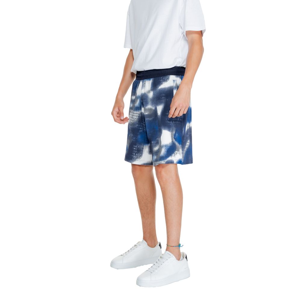 Armani Exchange Blue Cotton Bermuda Shorts | Regal Royce