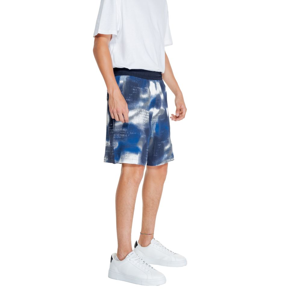Armani Exchange Blue Cotton Bermuda Shorts | Regal Royce