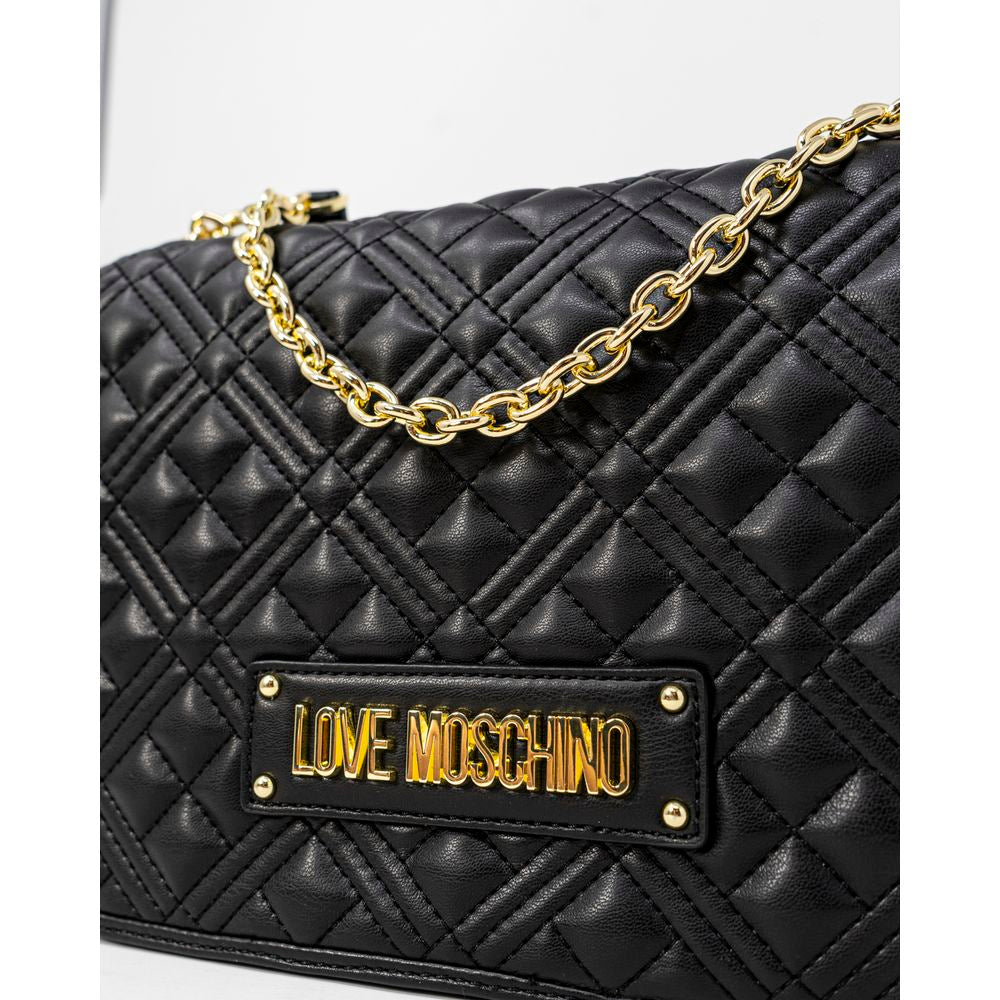 Love Moschino Black Polyethylene Handbag | Regal Royce