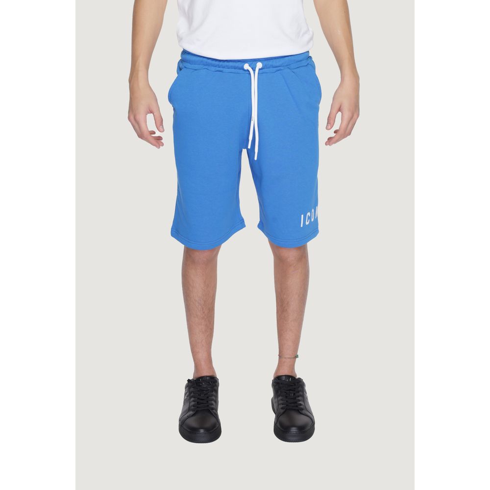 Icon Blue Cotton Bermuda Shorts | Regal Royce