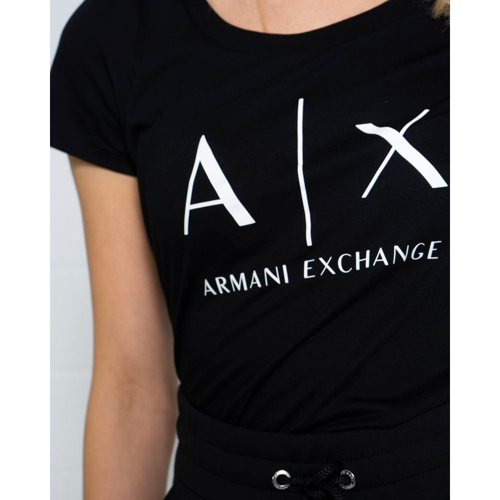 Armani Exchange Black Cotton T-Shirt | Regal Royce