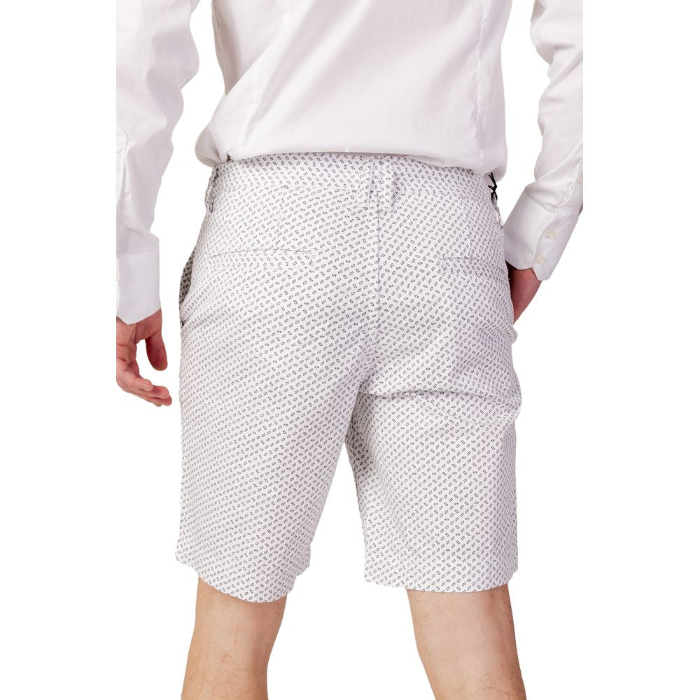 Armani Exchange White Cotton Bermuda Shorts | Regal Royce