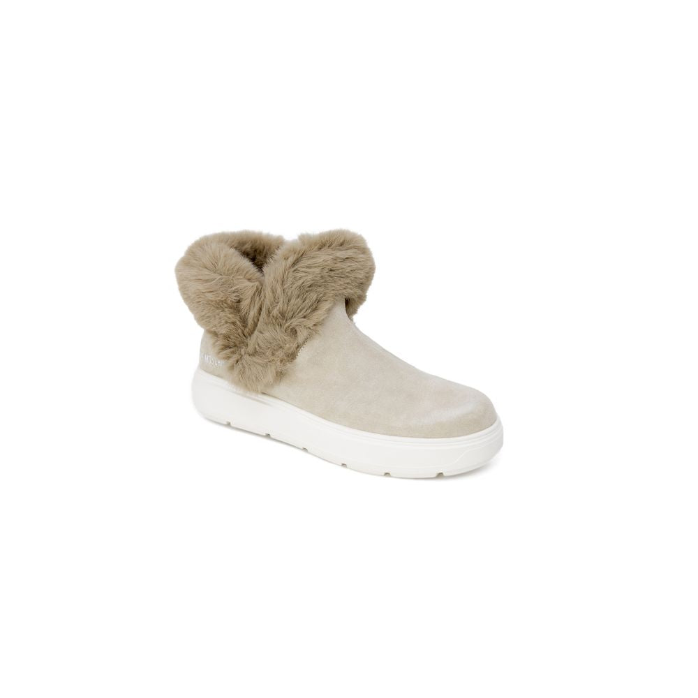 Love Moschino Beige Leather Chunky Sneakers | Regal Royce