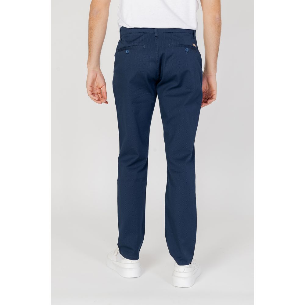 Armani Exchange Blue Cotton Casual Pants | Regal Royce