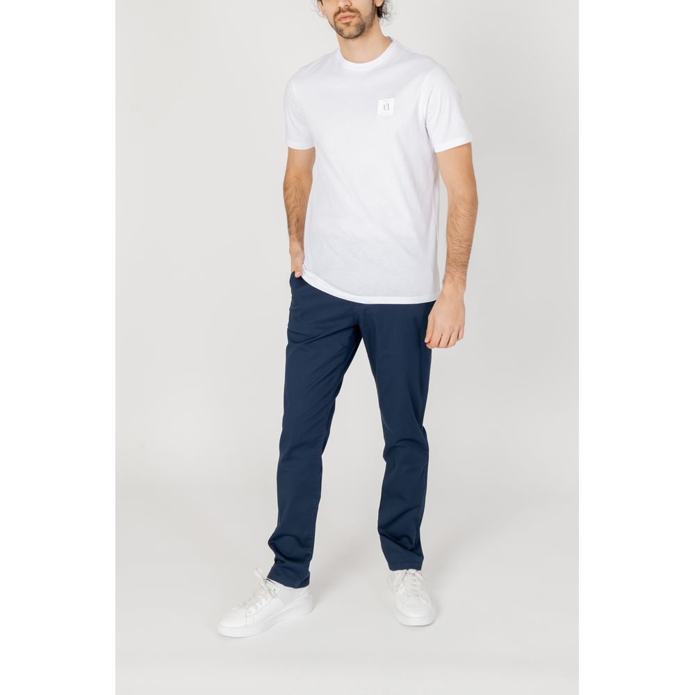 Armani Exchange Blue Cotton Casual Pants | Regal Royce