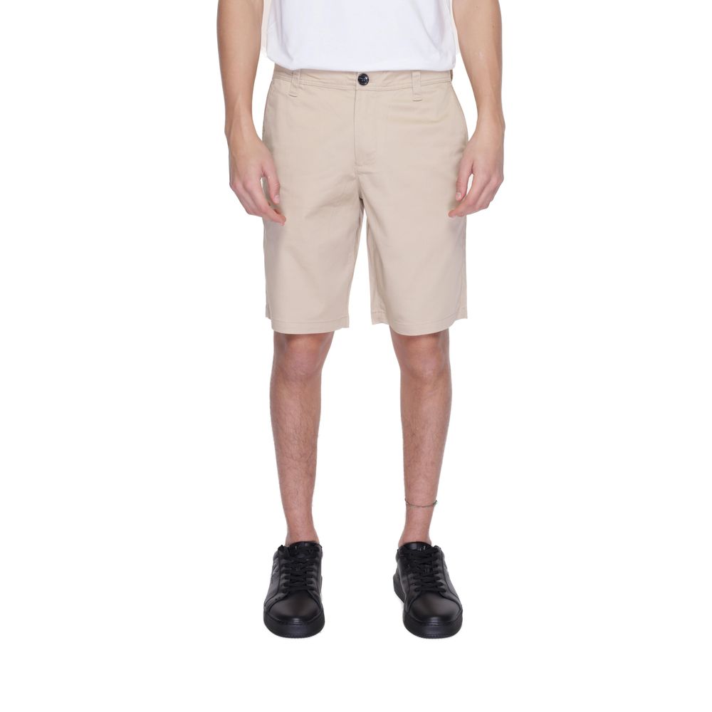 Armani Exchange Beige Cotton Bermuda Shorts | Regal Royce