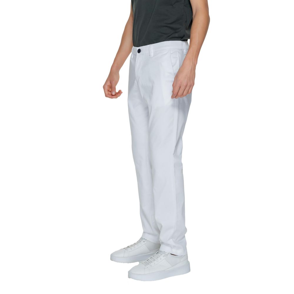 Armani Exchange White Cotton Casual Pants | Regal Royce