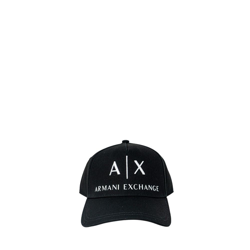 Armani Exchange Black Cotton Cap (Baseball Hat) | Regal Royce